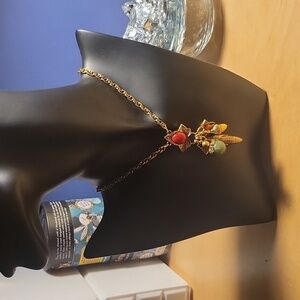 Goldtone Fall harvest necklace